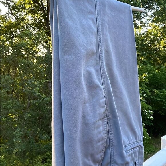 Men's Haggar Life Khaki 34 x 34 Straight-Fit Comfort Chino Flat-Front Pants gray - Picture 11 of 11